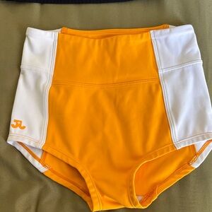 Stylish orange and White girls dance briefs